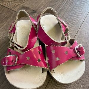 Toddler pink Sun San sweetheart sandals